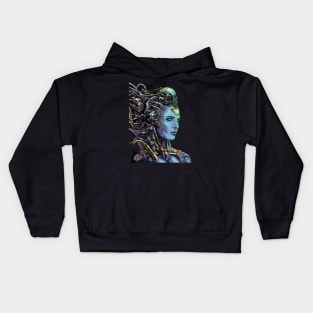 Cyborg Woman Kids Hoodie